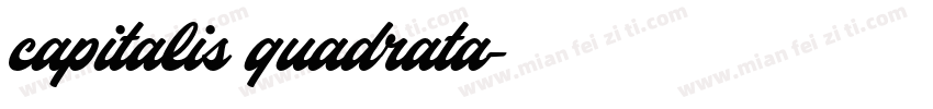 capitalis quadrata字体转换